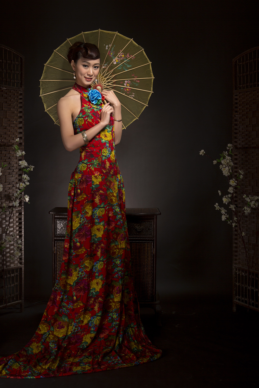 时尚中国风古典旗袍女郎摄影艺术