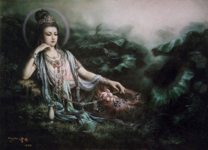 古韵敦煌飞天主题绘画艺术作品
