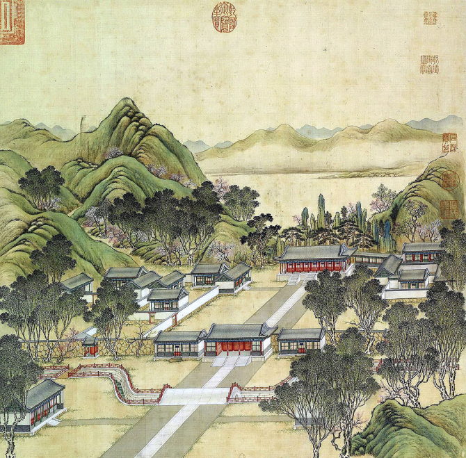 中国传统绘画中的古代豪宅（二）