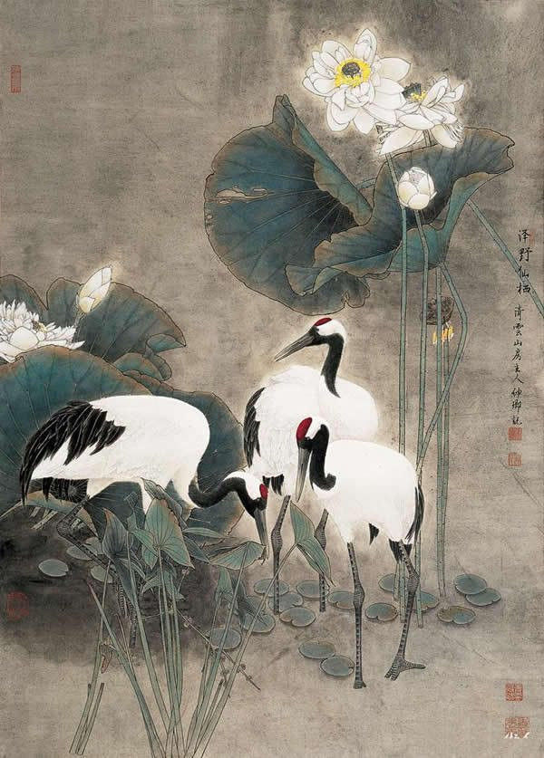 窦申清中国工笔画艺术作品
