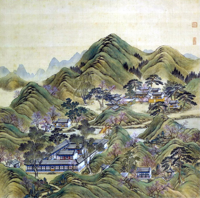中国传统绘画中的古代豪宅（二）