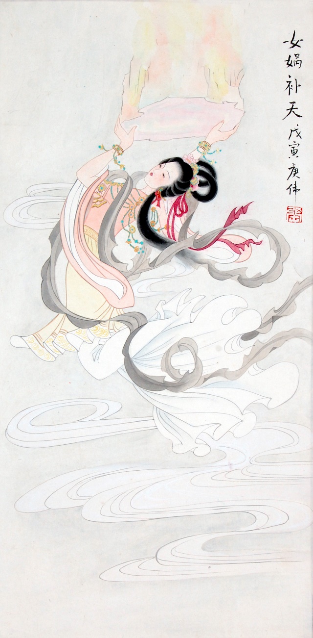 古风幽韵红袖添香--张庚伟工笔画人物
