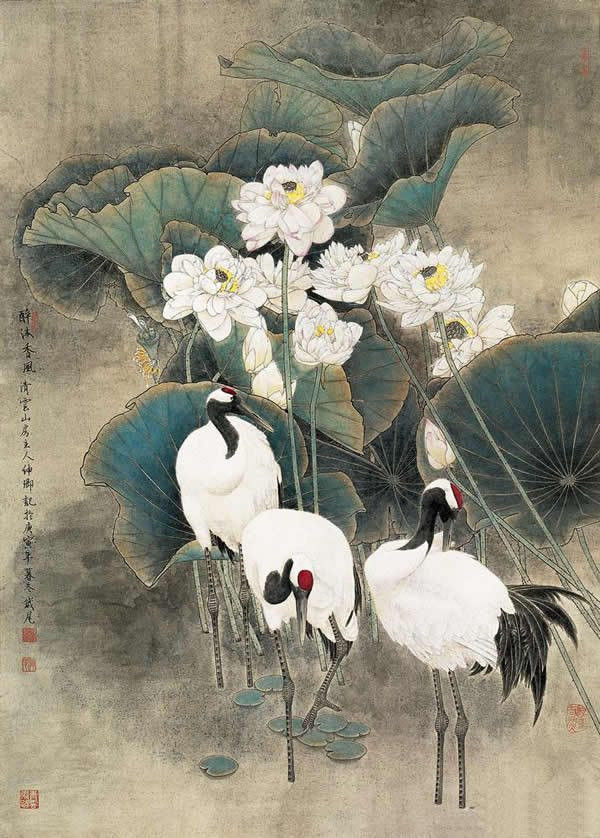 窦申清中国工笔画艺术作品
