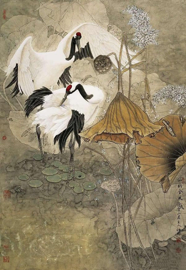 窦申清中国工笔画艺术作品