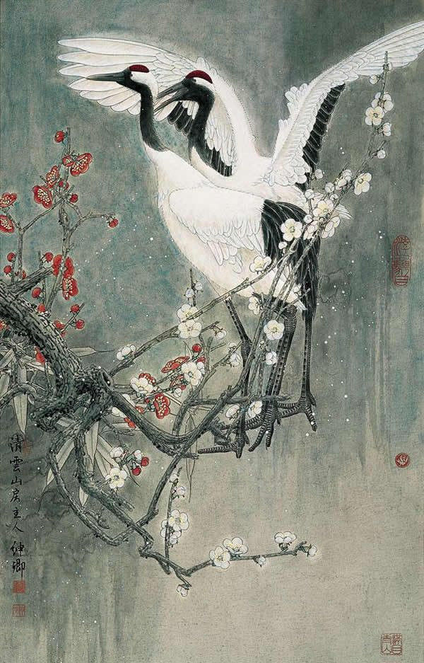 窦申清中国工笔画艺术作品