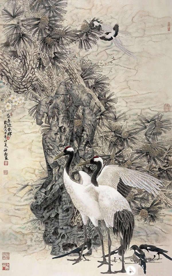 窦申清中国工笔画艺术作品