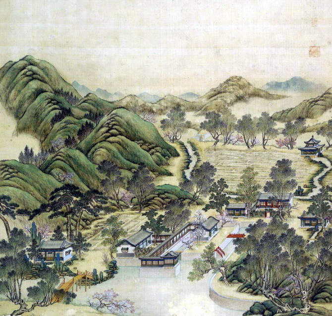 中国传统绘画中的古代豪宅（二）