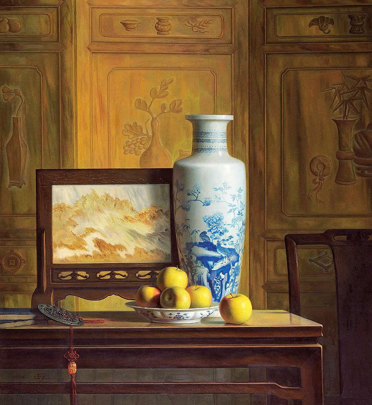 油画家笔下的精美中国瓷绘画艺术
