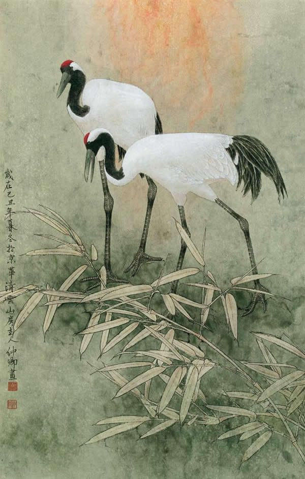 窦申清中国工笔画艺术作品