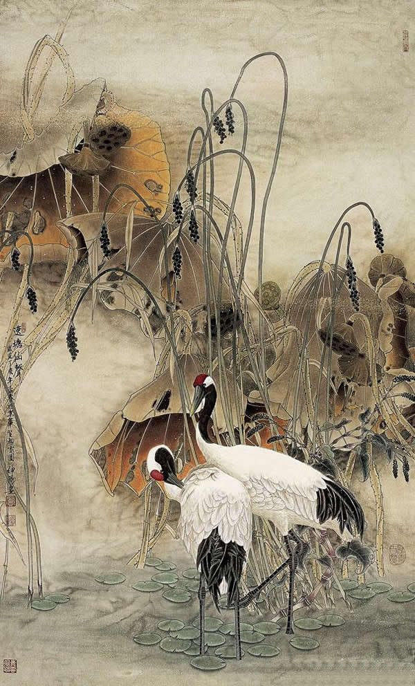 窦申清中国工笔画艺术作品