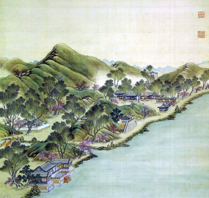中国传统绘画中的古代豪宅（二）