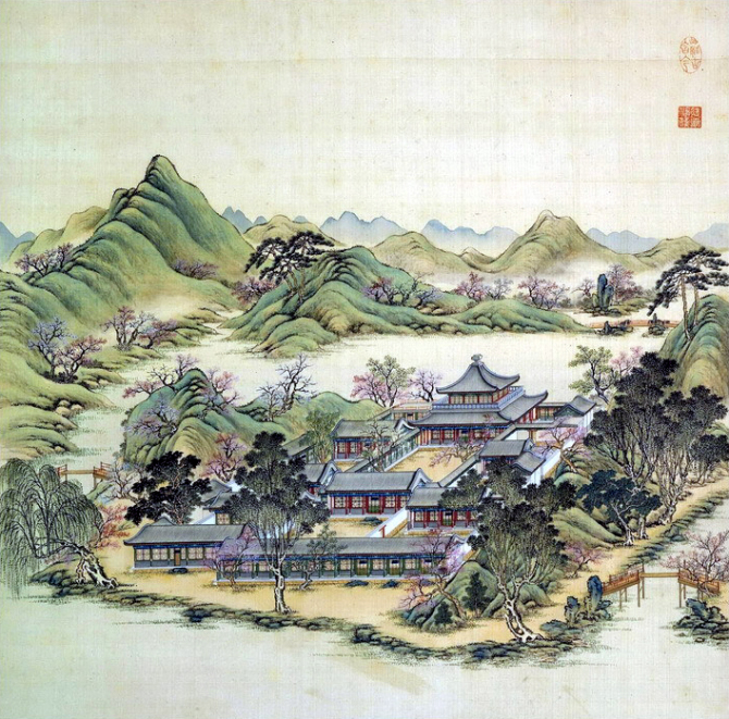 中国传统绘画中的古代豪宅（二）