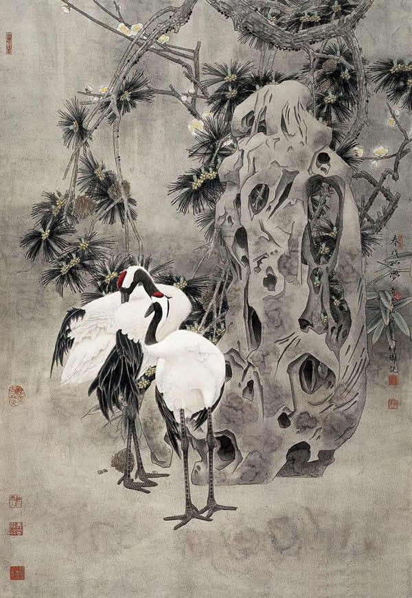窦申清中国工笔画艺术作品
