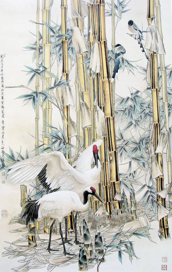 窦申清中国工笔画艺术作品