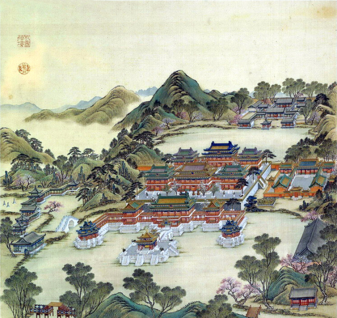 中国传统绘画中的古代豪宅（二）