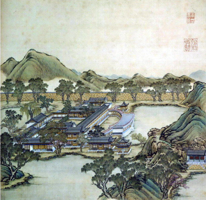 中国传统绘画中的古代豪宅（一）