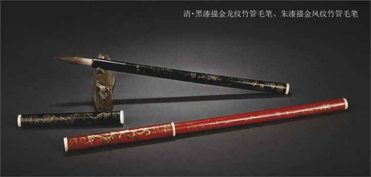 精美的清代文玩毛笔艺术