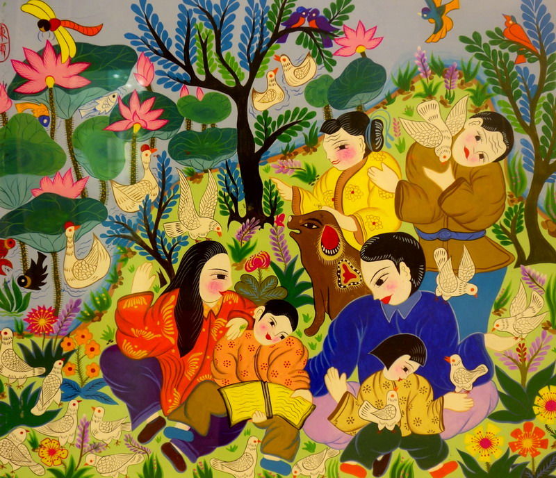 色彩丰富的江苏农民绘画艺术作品（二）