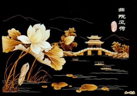 壮族文化的风采--芦苇画 