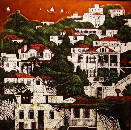 漆画家陈金华教授的漆画艺术作品