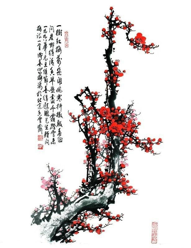 梅兰竹菊—梅视觉艺术作品