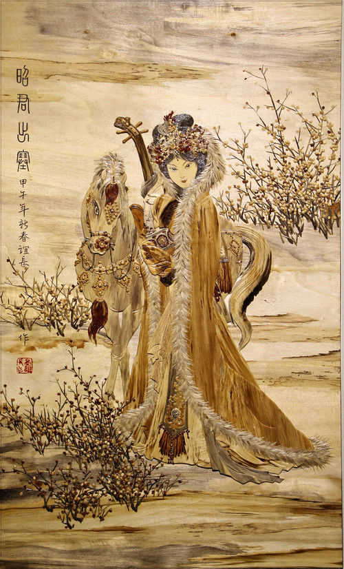 三国演义人物木浮雕艺术品（三）