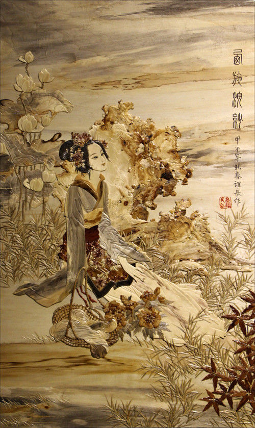 三国演义人物木浮雕艺术品（三）