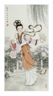 苏宇光工笔人物绘画艺术作品 