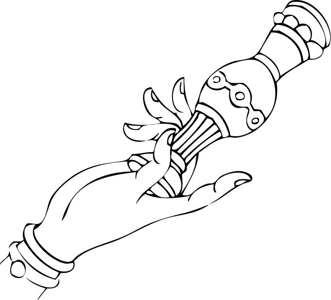 曼妙多姿的佛手白描绘画艺术（三）