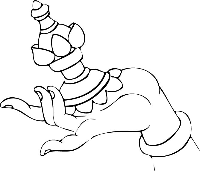 曼妙多姿的佛手白描绘画艺术（三）