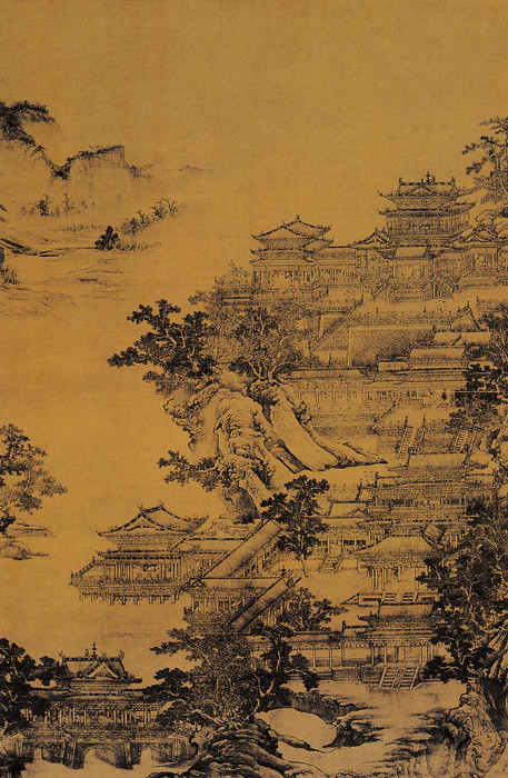 精美的工笔山水绘画艺术作品