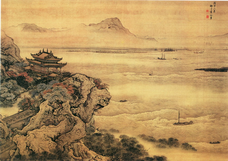 精美的工笔山水绘画艺术作品