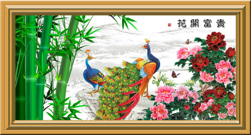 花开富贵创意中国风视觉艺术（一）
