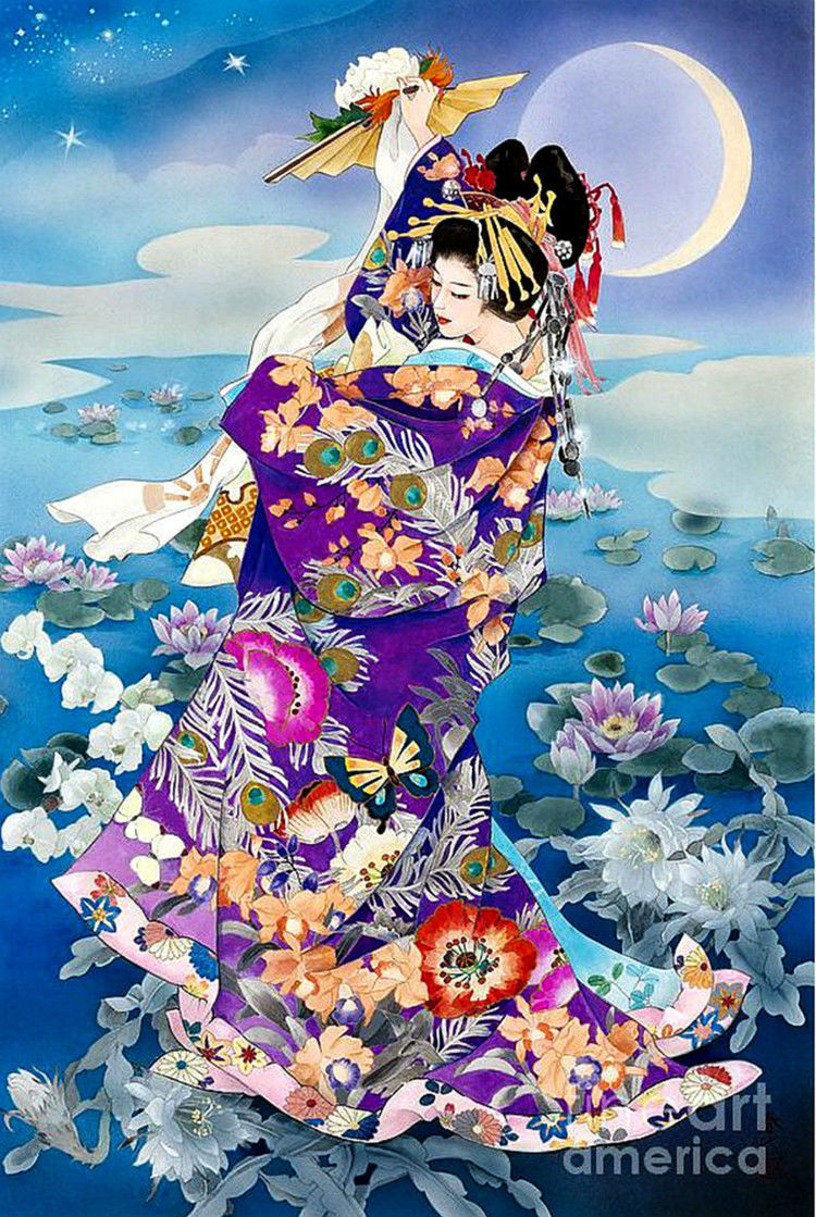 日本艺妓主题插画艺术作品（二）