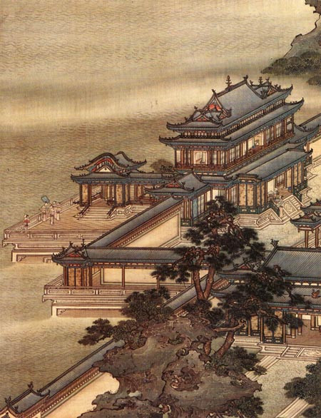 精美的工笔山水绘画艺术作品
