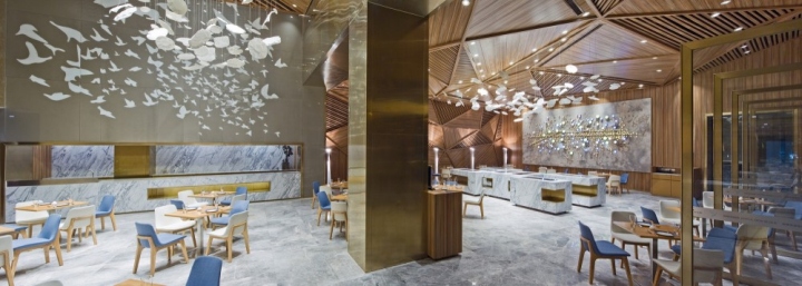 Panorama设计的中国成都Yue餐厅室内