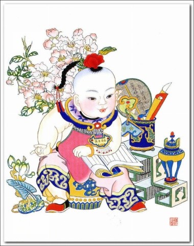 “南桃北柳”之杨柳青年画