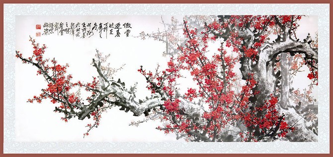 红梅主题的中国传统绘画