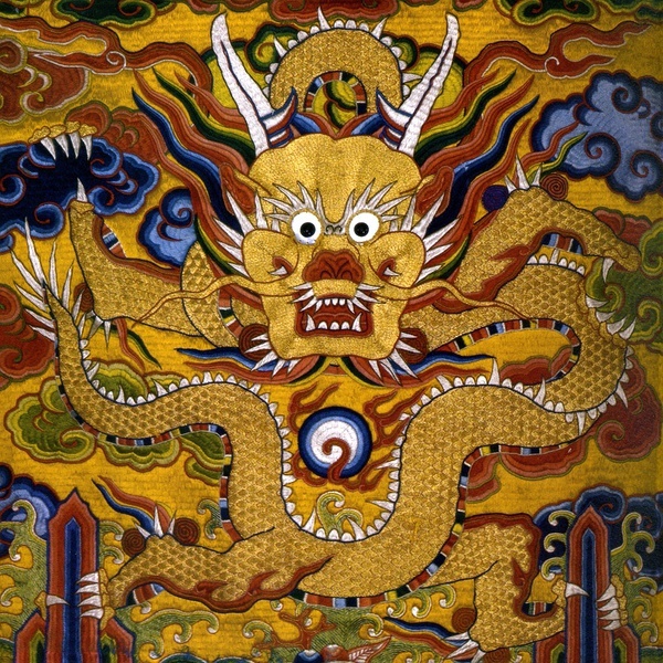 衣上龙纹--中国皇族龙袍上的刺绣龙纹（一）