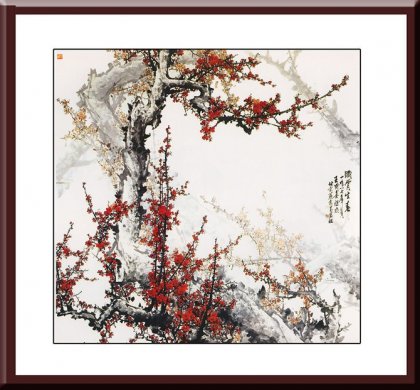 红梅主题的中国传统绘画 