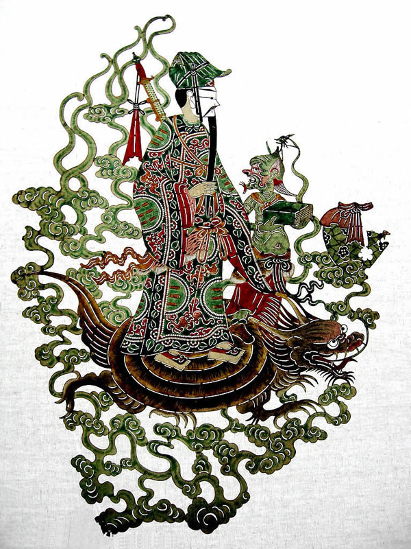清代陕西皮影--八仙过海