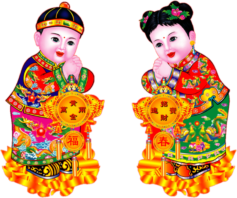 中国传统民俗中的福娃形象