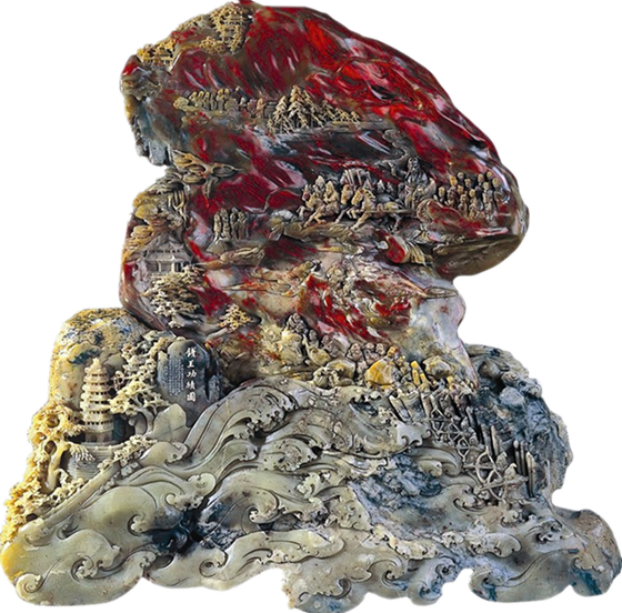 精美的中国鸡血石雕刻艺术（一）