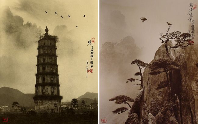 华人摄影家单雄威（Don Hong-Oai）的浓墨重彩水墨照
