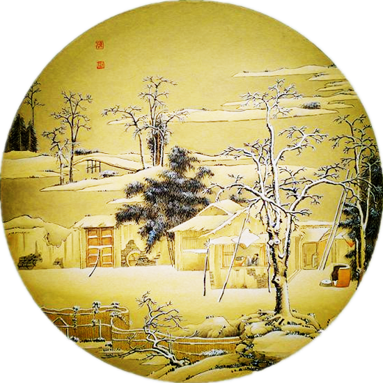 古典团扇书画绘画艺术作品（三）