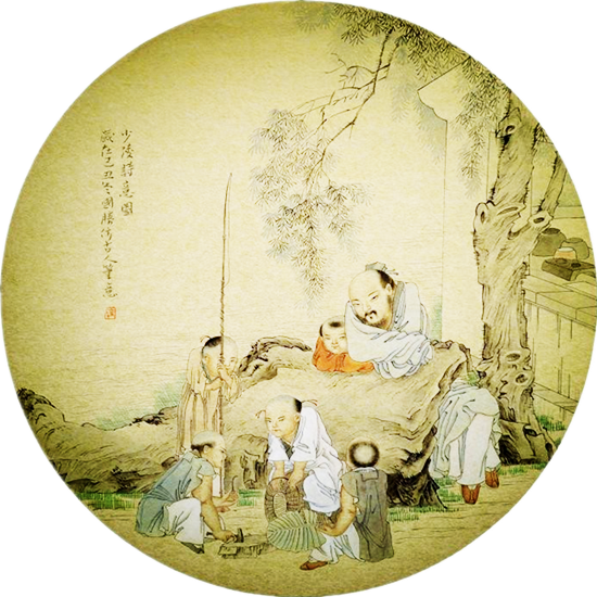 古典团扇书画绘画艺术作品（三）