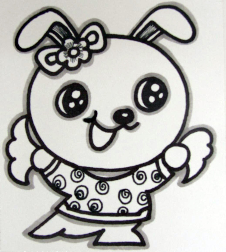 十二生肖主题儿童画艺术作品 