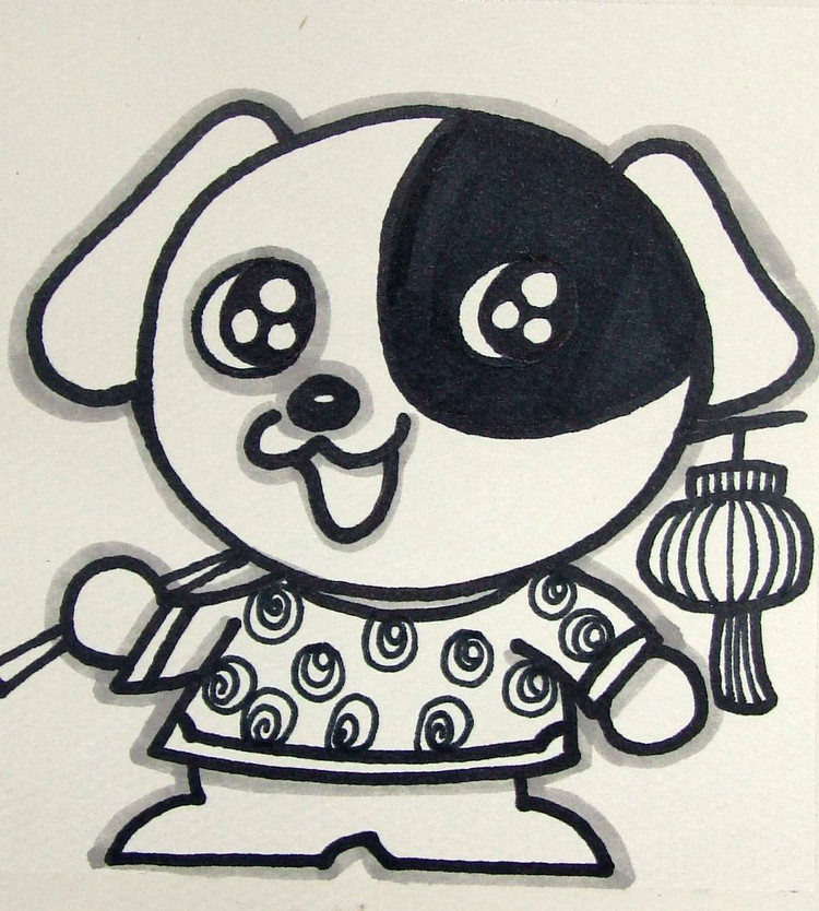 十二生肖主题儿童画艺术作品 