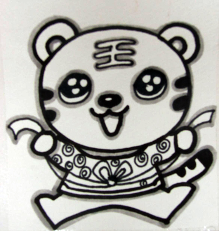 十二生肖主题儿童画艺术作品 