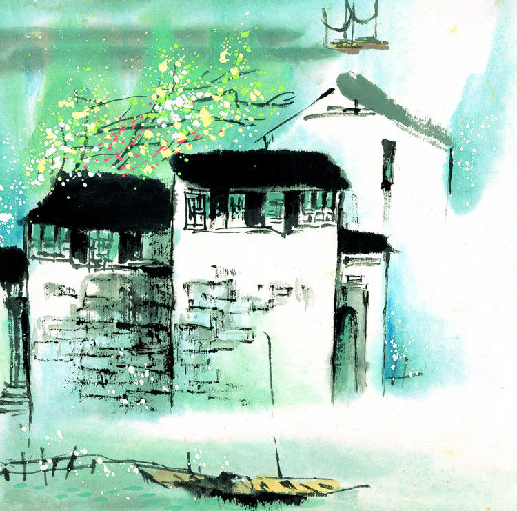 江南水墨之冬绘画艺术作品（一）